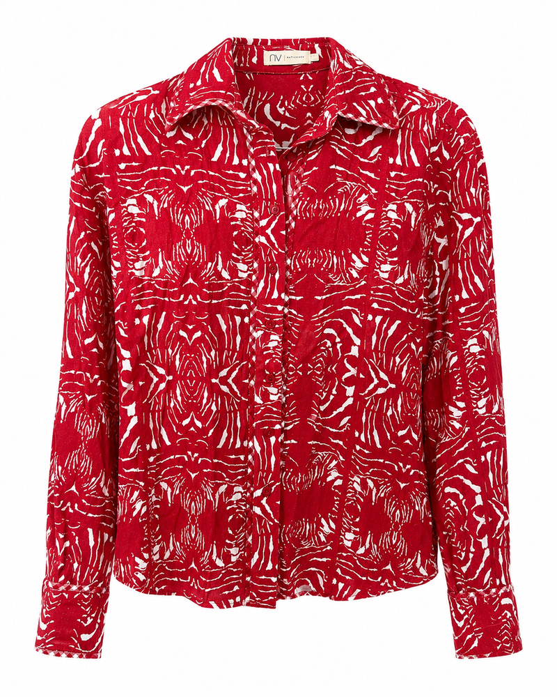 CAMISA ESTAMPADA VERMELHA
