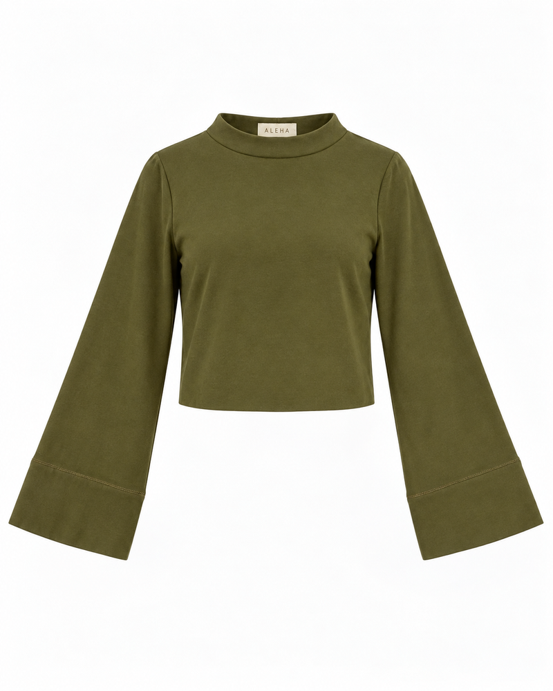 BLUSA MOLETIM VERDE