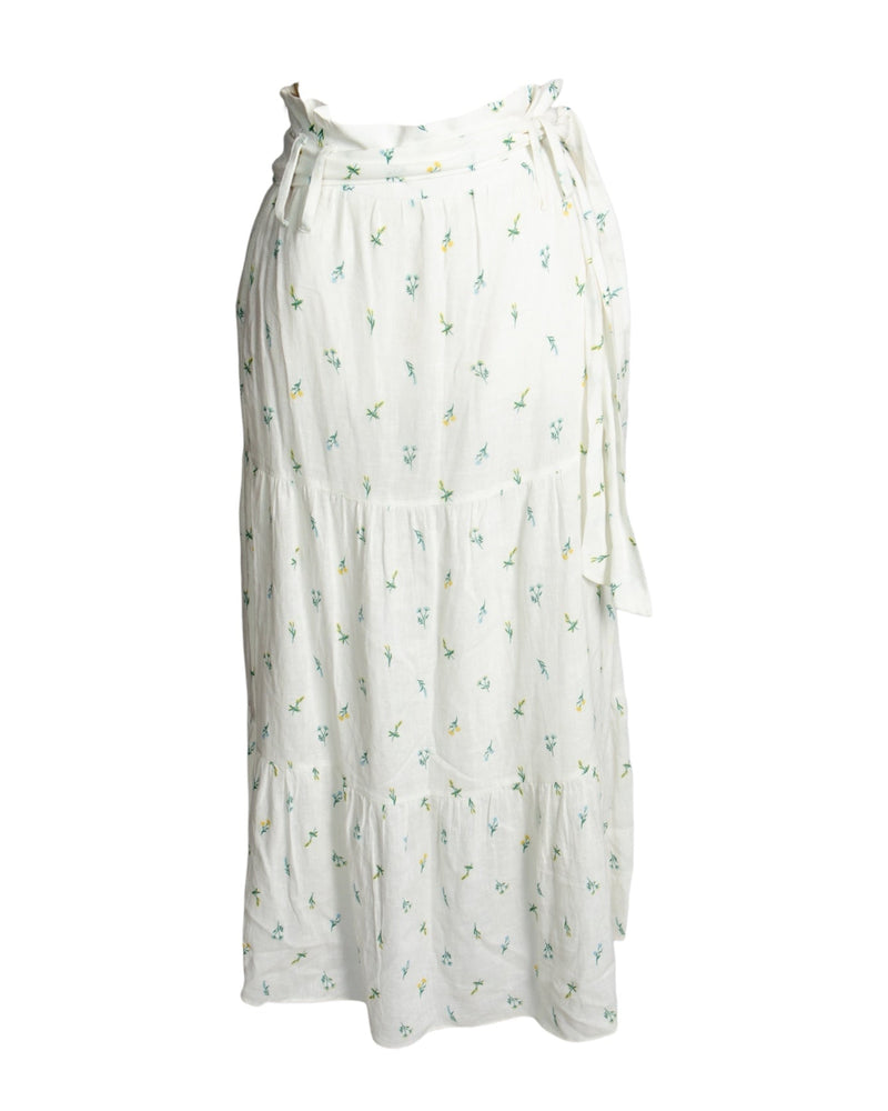 SAIA LONGA BRANCA FLORAL