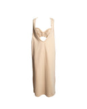 VESTIDO MIDI BEGE