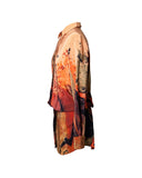 CHEMISE CURTA ESTAMPADA SEDA