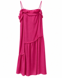 VESTIDO CURTO EM SEDA ROSA ANIMALE