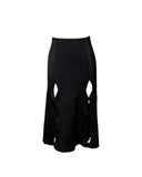 SAIA MIDI TRICOT PRETA
