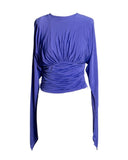 TOP ROXO MANGA LONGA