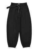 CALÇA COM CINTOS PRETA