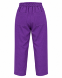 CALÇA LINHO ROXO SOUQ
