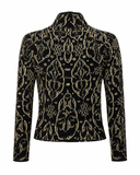 BLUSA COM TEXTURA PRETA