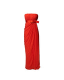 VESTIDO LONGO FESTA LARANJA