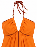 VESTIDO LONGO LARANJA VIX