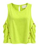 BLUSA VERDE LIMÃO LILLY SARTI