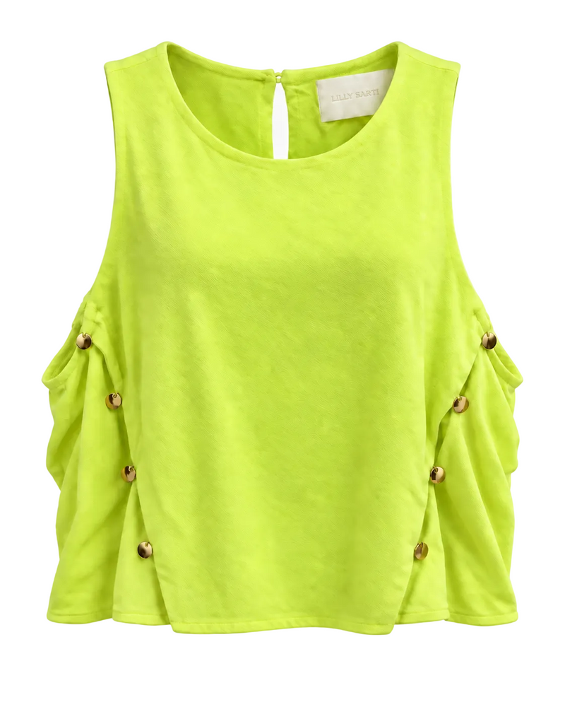 BLUSA VERDE LIMÃO LILLY SARTI