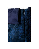 VESTIDO CURTO BORDADO AZUL