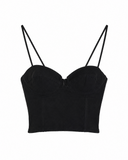 TOP CROPPED PRETO