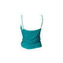 BLUSA REGATA VERDE COM AMARRAÇÃO