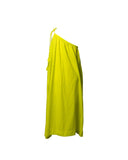 VESTIDO MIDI LINHO VERDE LIMÃO