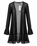 CARDIGAN TRICOT PRETO VIX