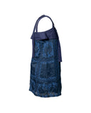 VESTIDO CURTO BORDADO AZUL