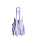 VESTIDO CURTO LILÁS FRENTE ÚNICA