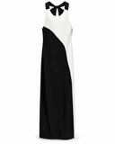 VESTIDO LONGO PRETO E BRANCO IORANE