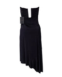 VESTIDO MIDI TOMARA QUE CAIA PRETO