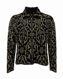 BLUSA COM TEXTURA PRETA