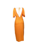 VESTIDO MIDI AMARELO