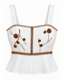 BLUSA REGATA COM BORDADOS ALEHA