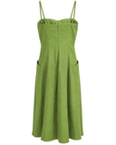 VESTIDO MIDI EM LINHO