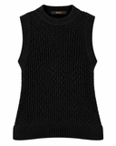 BLUSA TRICOT PRETA ANIMALE
