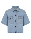 CAMISA CURTA JEANS
