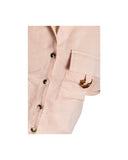 CAMISA CROPPED LINHO ROSA