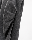 VESTIDO MIDI CINZA SHOULDER