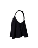 BLUSA PRETA ALÇA COM RECORTES