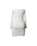 VESTIDO CURTO JUSTO MANGA LONGA OFF