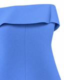 VESTIDO MIDI TOMARA QUE CAIA AZUL CAROL BASSI