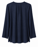 BLUSA MANGAS LONGAS AZUL CAROL BASSI