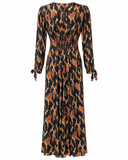 VESTIDO ESTAMPADO MIDI VIX