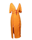 VESTIDO MIDI AMARELO