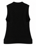 BLUSA TRICOT PRETA ANIMALE