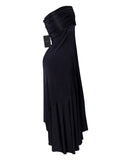 VESTIDO MIDI TOMARA QUE CAIA PRETO