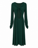 VESTIDO MIDI VERDE DECOTE COSTAS