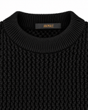 BLUSA TRICOT PRETA ANIMALE