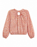 BLUSA EM SEDA ESTAMPADA