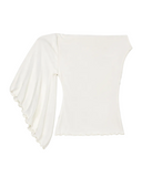 BLUSA MANGA ÚNICA OFF WHITE