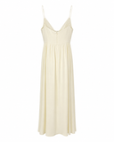 VESTIDO LONGO FLOR OFF WHITE