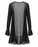 CARDIGAN TRICOT PRETO VIX