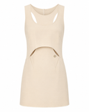 VESTIDO CURTO NUDE
