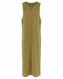 VESTIDO MIDI TRICOT DOURADO