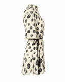 VESTIDO CURTO OFF ESTAMPA OSTRAS