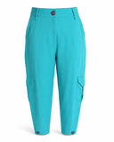 CALÇA CARGO AZUL TURQUESA